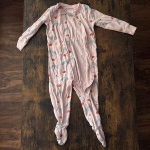 Hanna Andersson Pink Kids One Piece with Floral Design
